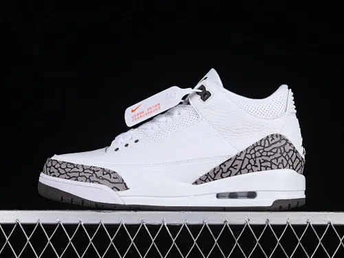 All categories Air Jordan Jordan series basketball shoes Air Jordan 3 Air Jordan 3 "Mocha" AJ3 Joe 3 Mocha white coffee burst pattern replica basketball shoes 136064-122
